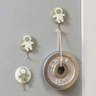 Conjunto de Ganchos Adesivos para Parede, Astronauta - Allmini em Oferta na Shopee