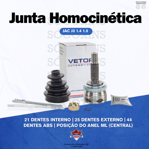 Junta Homocinética para JAC J3 1.4 1.5 | Vetor