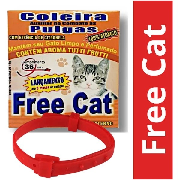 KIT COM 3 Coleiras REPELENTE  NATURAL Free Cat P GATOS em Oferta na Shopee