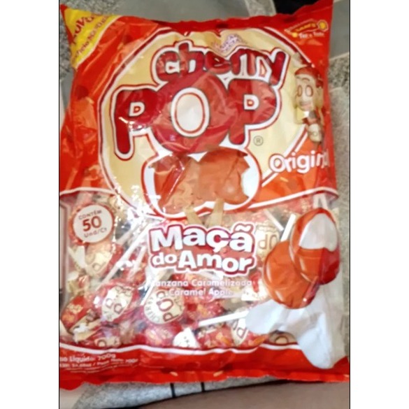 Pirulito Cherry Pop Maçã do Amor Recheado c/50 - Sams · foto 2