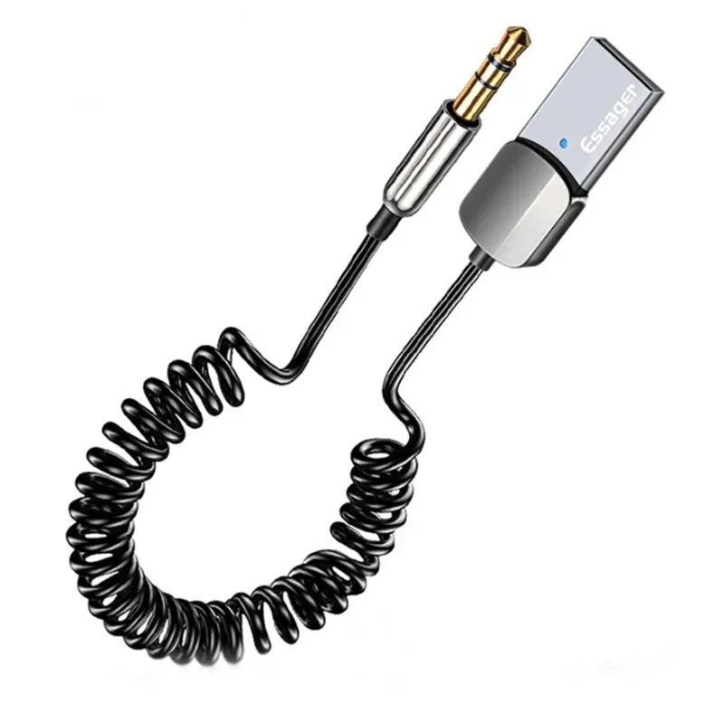 Adaptador Para Som de Carro Bluetooth 5.0 Essager P2 em Oferta na Shopee