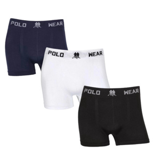 Kit 3 Cuecas Boxer Masculino Adulto - Cueca Box Masculina Polo Wear Original em Oferta na Shopee