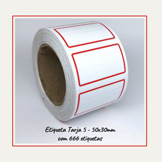 Etiqueta Tarja 50x30 Preço em Oferta na Shopee