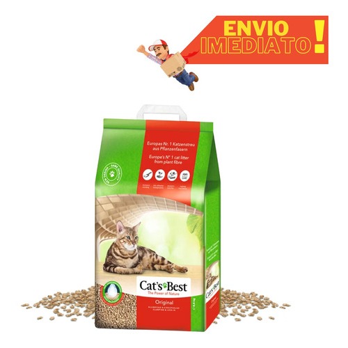 Areia Higiênica Cats Best Para Gatos 8,6kg