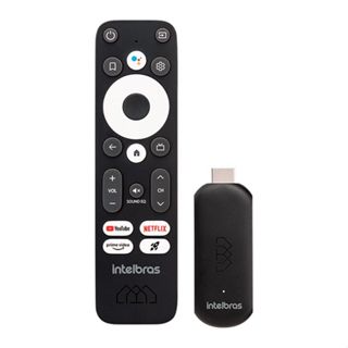 Smart Box Android TV Full HD Izy Play Stick Preto Intelbras