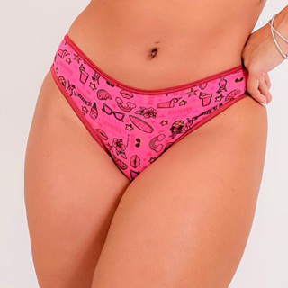 Kit 10 Calcinhas Tanga Conforto Cotton Algodão