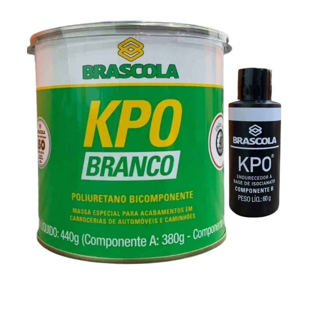 Kpo Branco  Brascola Bicomponente Adesivo Poliuretano 440 G em Oferta na Shopee