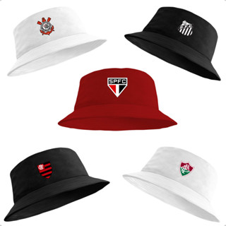 Chapéu Bucket Hat Times Futebol Bonézinho Praia Unissex Proteção ao Sol