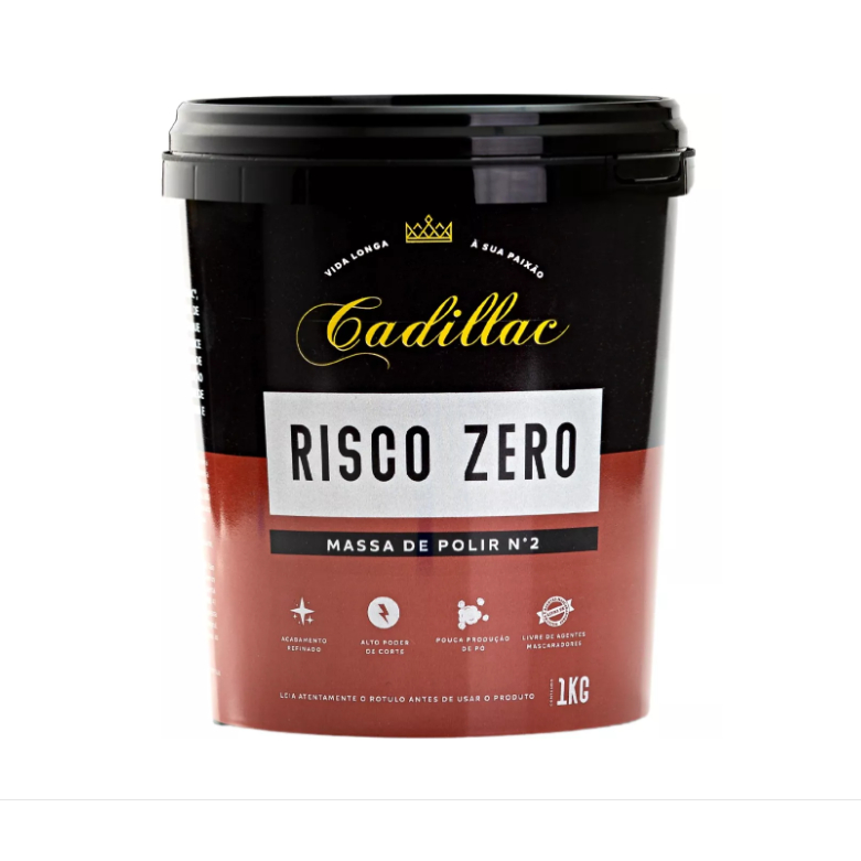 Massa De Polir Risco Zero Cadillac Base D'água N2- 1kg