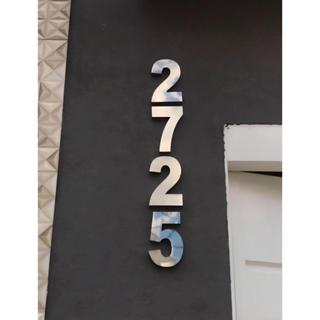 Kit 3 Números Residenciais Em Aço Inox De 15cm em Oferta na Shopee