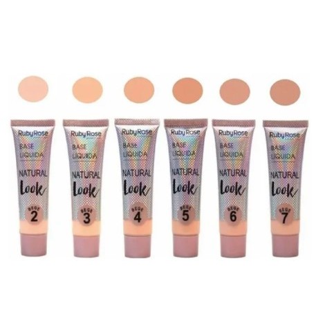 Base Líquida Natural Look Ruby Rose HB8051 em Oferta na Shopee
