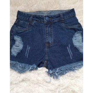 short jeans feminina confortável Cintura Alta com lycra
