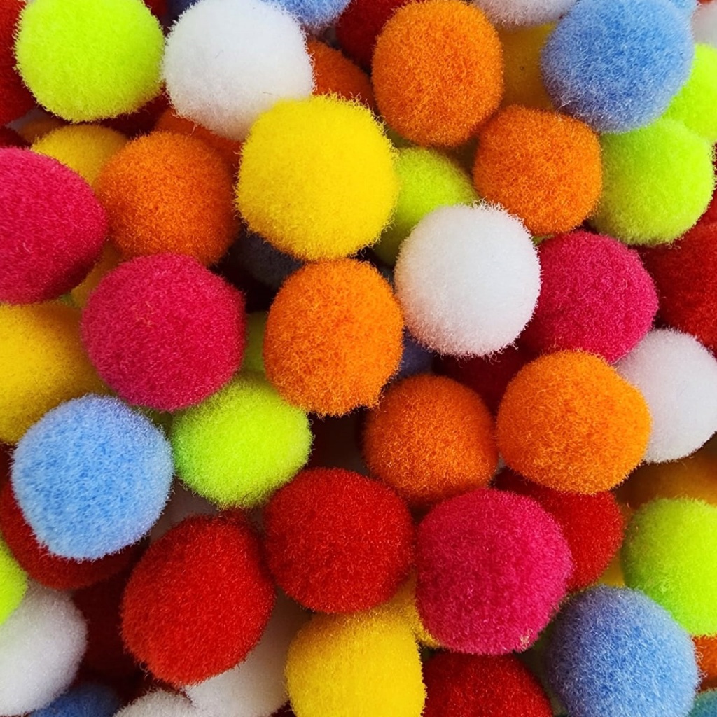 PomPom Solto 10mm Luli Cores - 100 Un