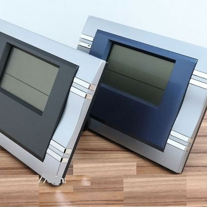 Relógio 19,5x14 Digital De Plástico Pilha Com Suporte Para Mesa Prático De Cristal E Útil Com Visor