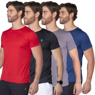 Kit 4 Camiseta Dry Fit Academia Masculina Treino Corrida Esportes