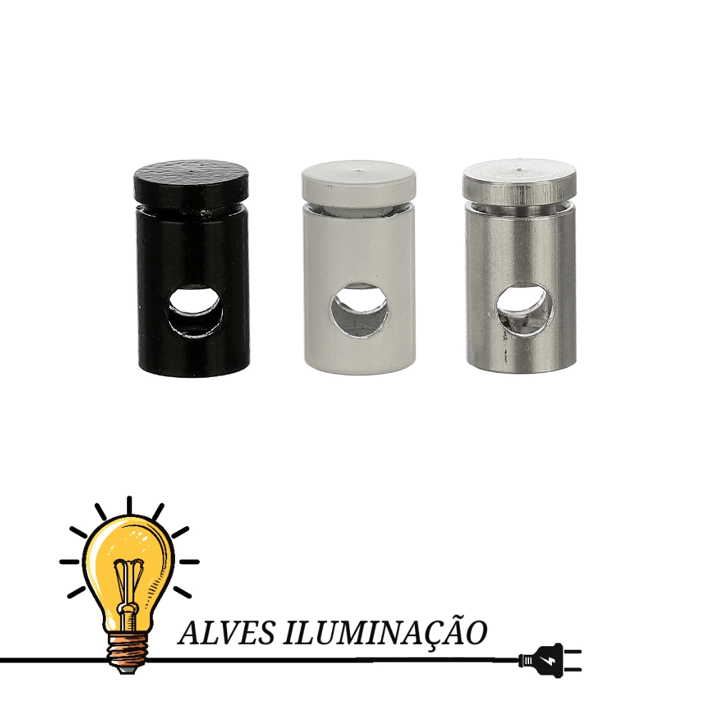 Desviador deslocador de cabo fio para pendente luminária lustre de teto com parafuso Completo