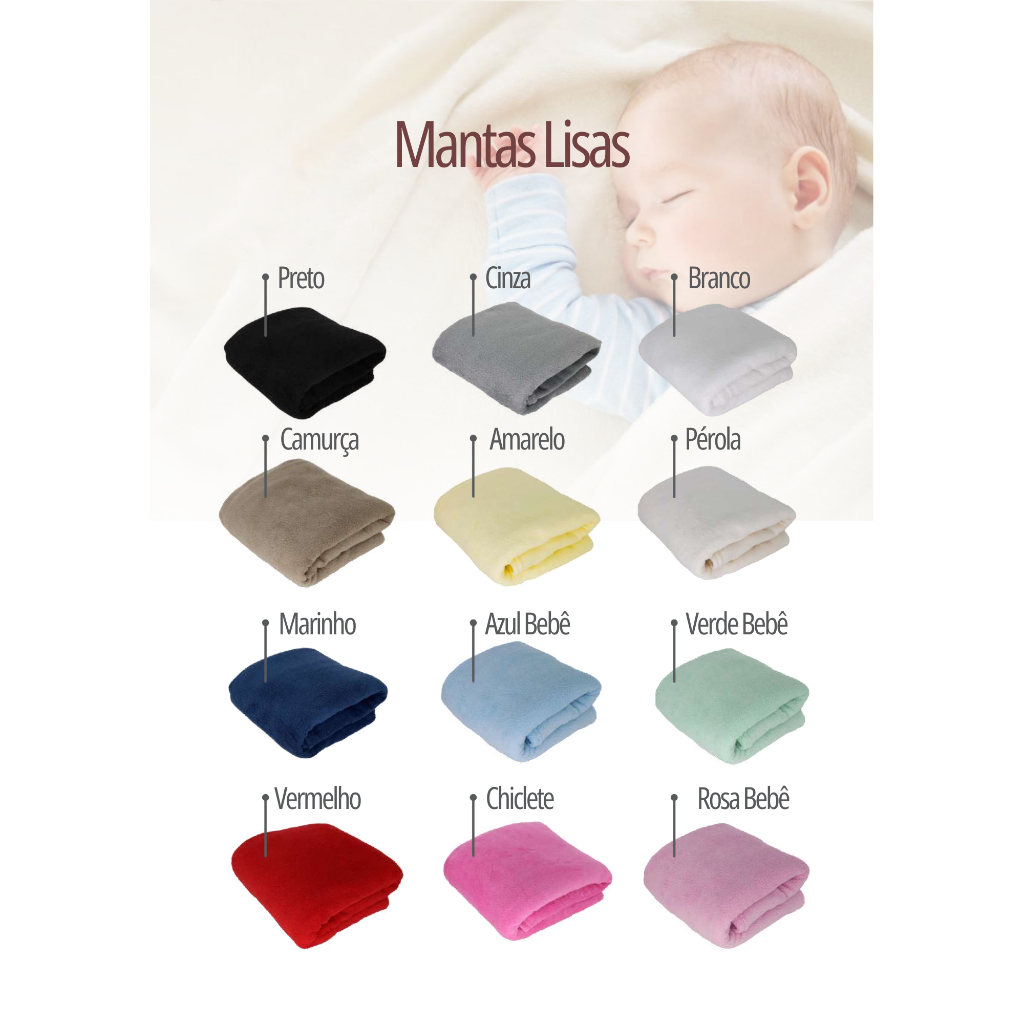 Manta cobertor bebe Confort microfibra 90 x 110 cm - 100% poliéster