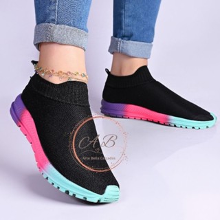Tenis feminino slip on casual atividades físicas academia dia a dia