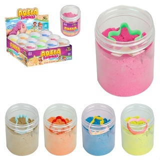 Areia massinha De Modelar magica120 Grs No Pote C/molde em Oferta na Shopee
