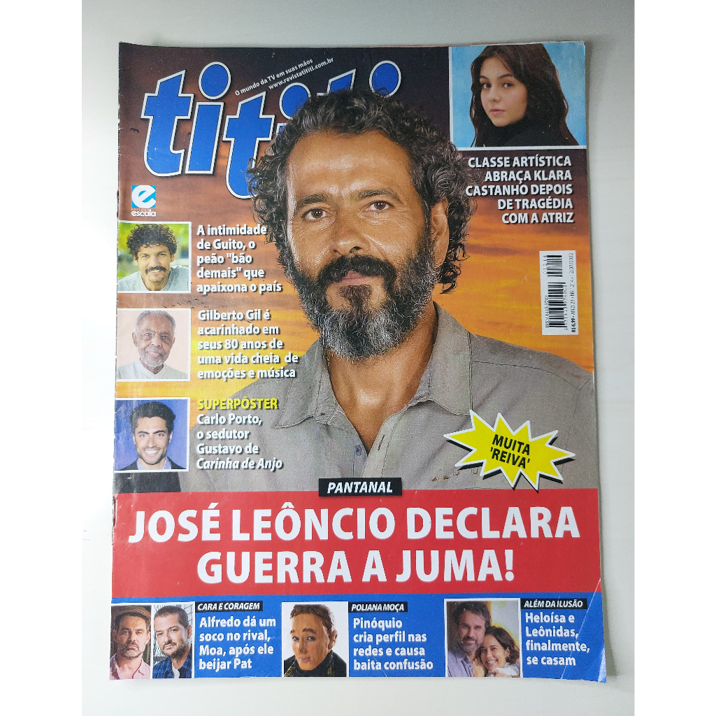 Revista TITITI Nº 1214 Pantanal Marcos Palmeira Carlo Porto Gilberto Gil Guito Tati Machado Fernando Fernandes Marilu Bueno 12/07/2022