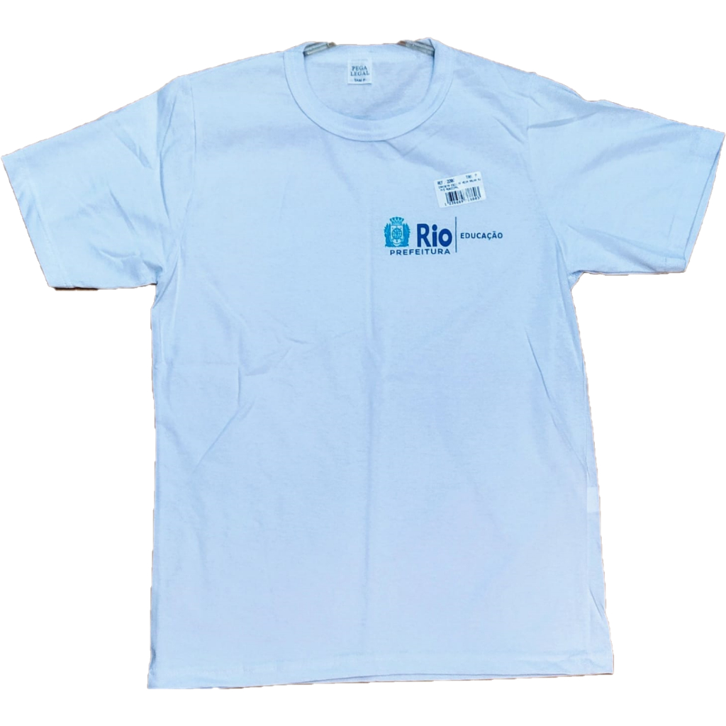 Camisa de Escola Pública Prefeitura do Rio de Janeiro Adulto e Infantil