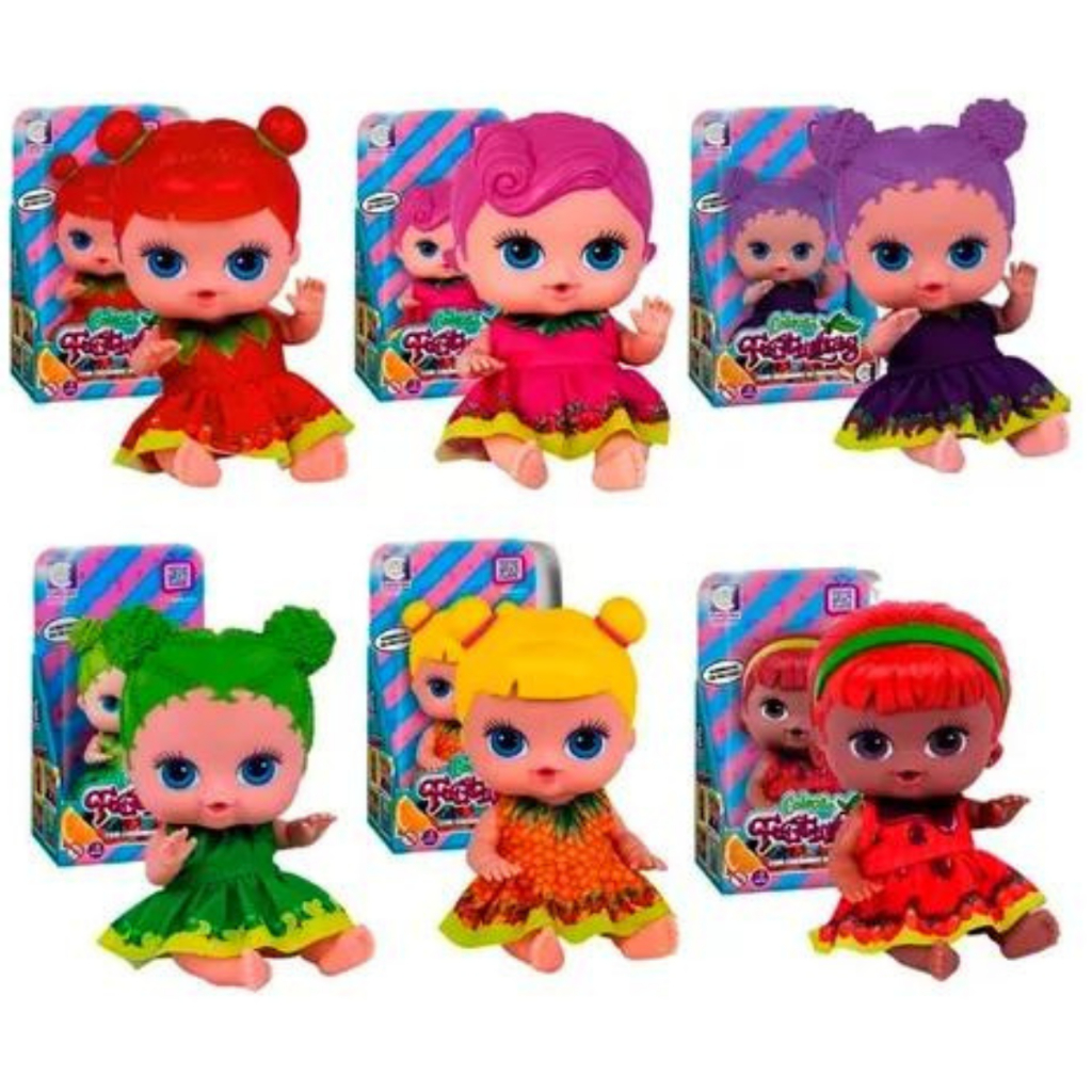 Coleção Completa 6 Bonecas Bebê com Cheirinho de Frutinhas - Cotiplás em Oferta na Shopee