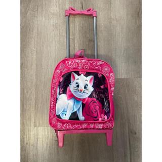 Mochila de Rodinha Escolar Infantil Pequena Creche Menina Personagem Gatinha Desenho