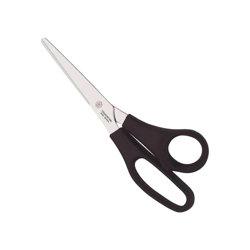 Tesoura Tramontina Preta Multiuso Corte Aço Inox 8 Poleg em Oferta na Shopee