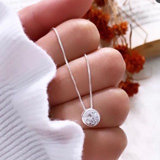 Colar gargantilha Ponto de luz Folheado A Prata 925