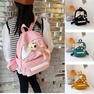 Mochila Impermeável Leve De Urso De Desenho Infantil Para Escola Jardim De Infância