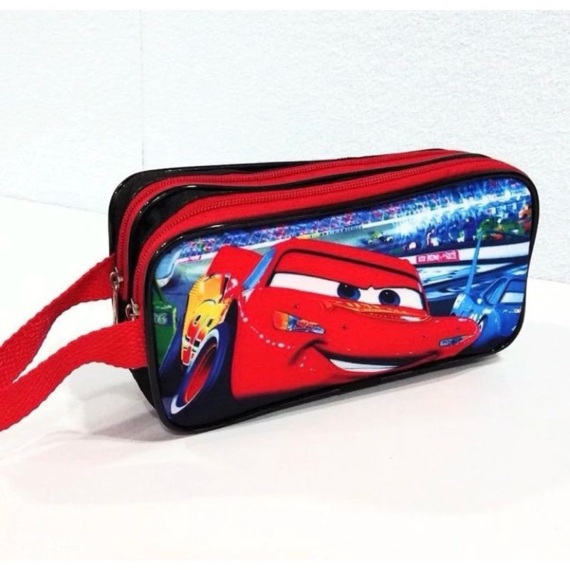 Estojo Escolar Infantil Carros Mcqueen 2 compartimentos Menino em Oferta na Shopee