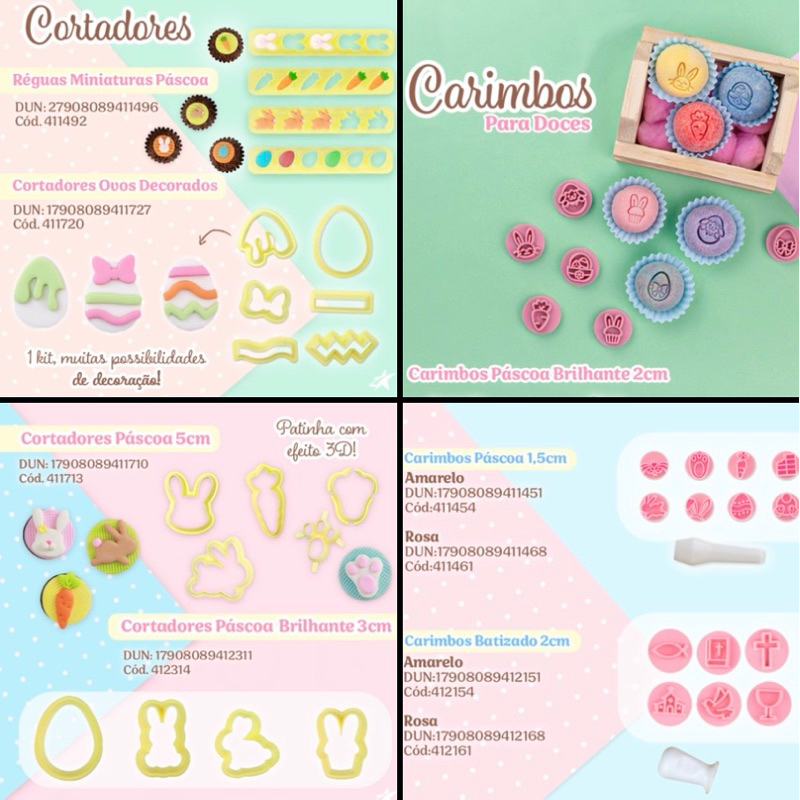 kit bluestar carimbo Páscoa cortador Páscoa régua páscoa 2025//
