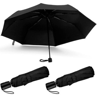 2 Guarda Chuvas Mini Sombrinha 55cm - Preto