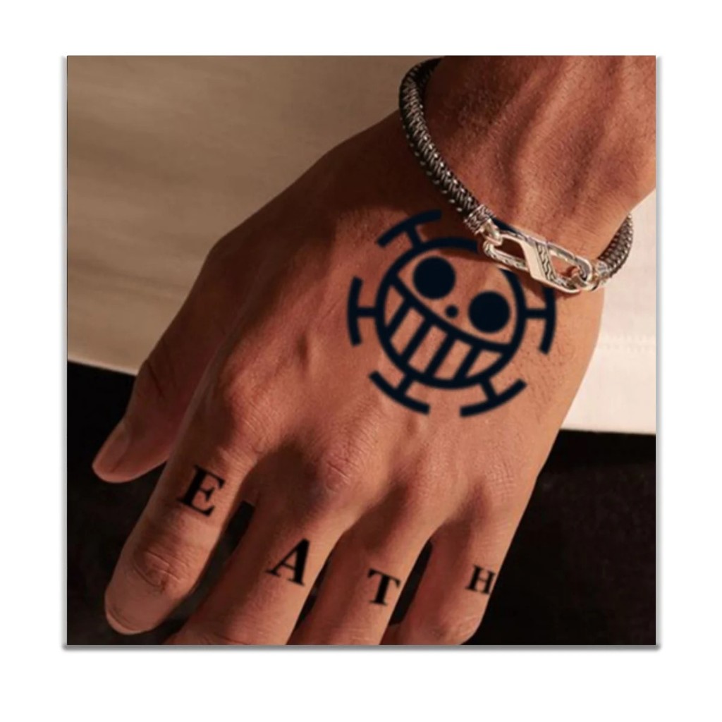 Tatuagem Temporária Fake Falsa Cosplay One Piece Luffy LUO