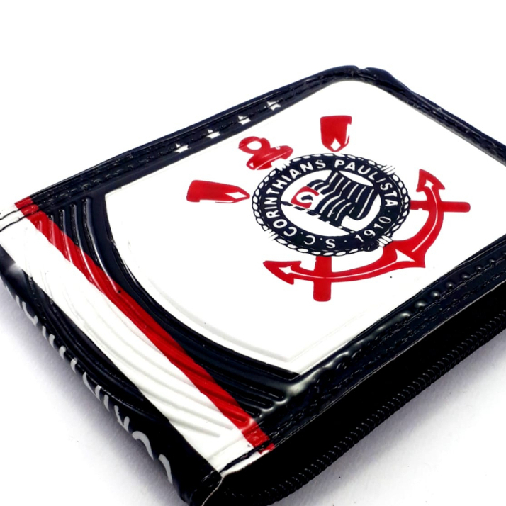 Carteira Masculina Couro Sintetico Corinthians 2024 Timao