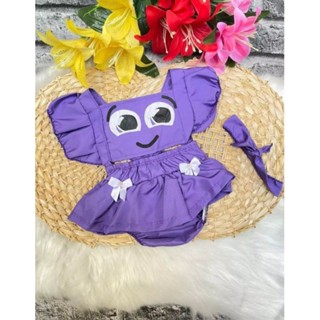 conjunto romper Bolofofos bebê menina