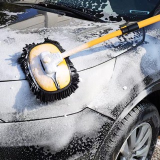 Escova De Limpeza Para Carro Retráctil Cabelos Suaves Ferramenta Mágica Barra Curva