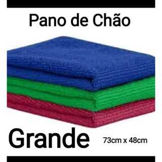 Pano de chão Microfibra Grande 73cm X 48cm KIT  ( Pano Mágico) em Oferta na Shopee