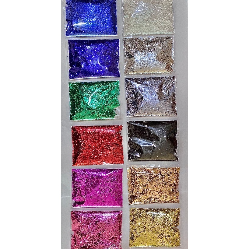 Glitter ou Brocal 100g Escolar Carnaval Festas Escolha Cor Gliter