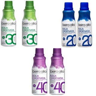 Kit 2 Água Oxigenada OX Beira Alta Profissional Volume 20, 30, 40 com 90ml