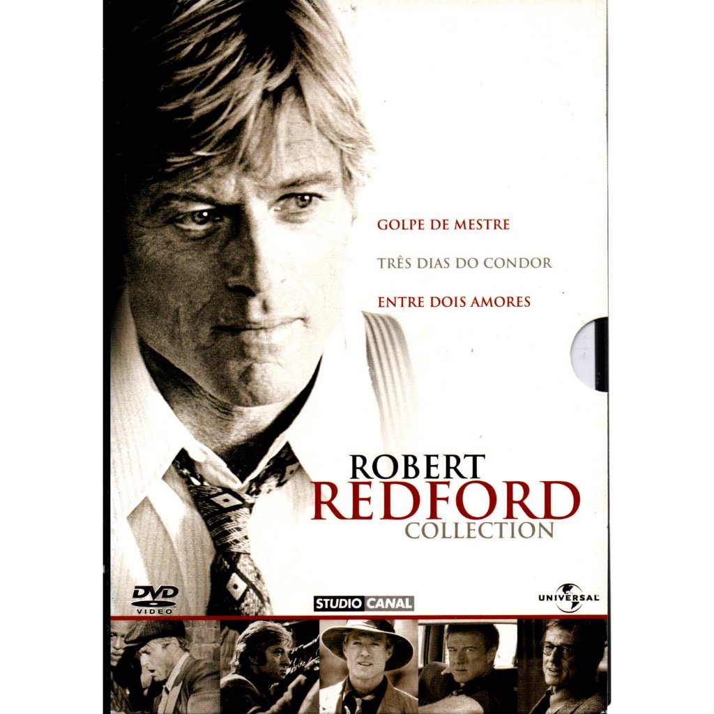 Box Dvd Robert Redford, Collection, Golpe De Mestre, Très Dias Do Condor, Entre Dois Amores, 3 Dvds