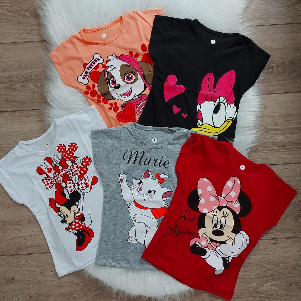 Kit 5 blusa manga japonesa infantil feminina verão em Oferta na Shopee