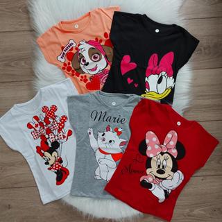 Kit 5 blusa manga japonesa infantil feminina verão em Oferta na Shopee