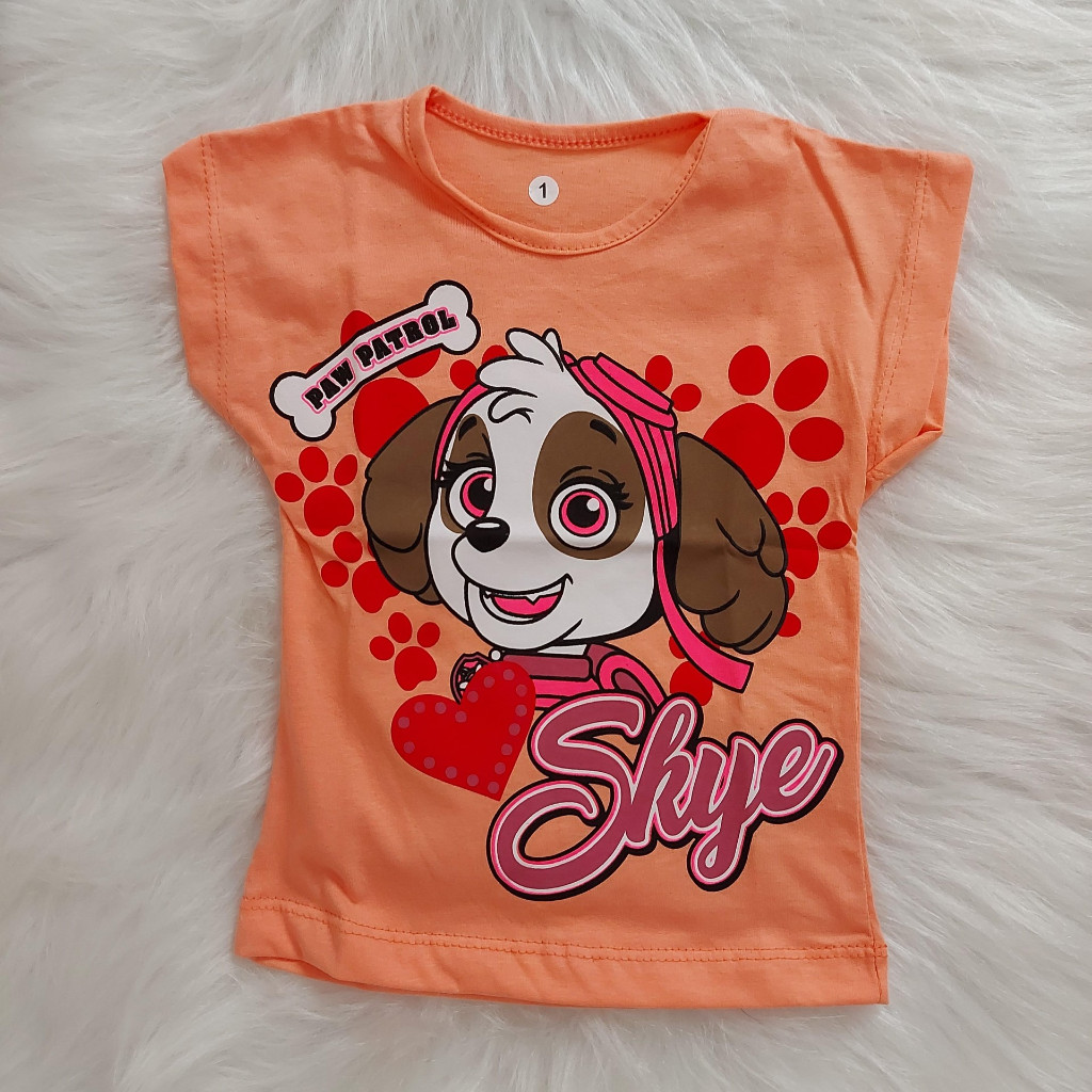 Kit 5 blusa manga japonesa infantil feminina verão