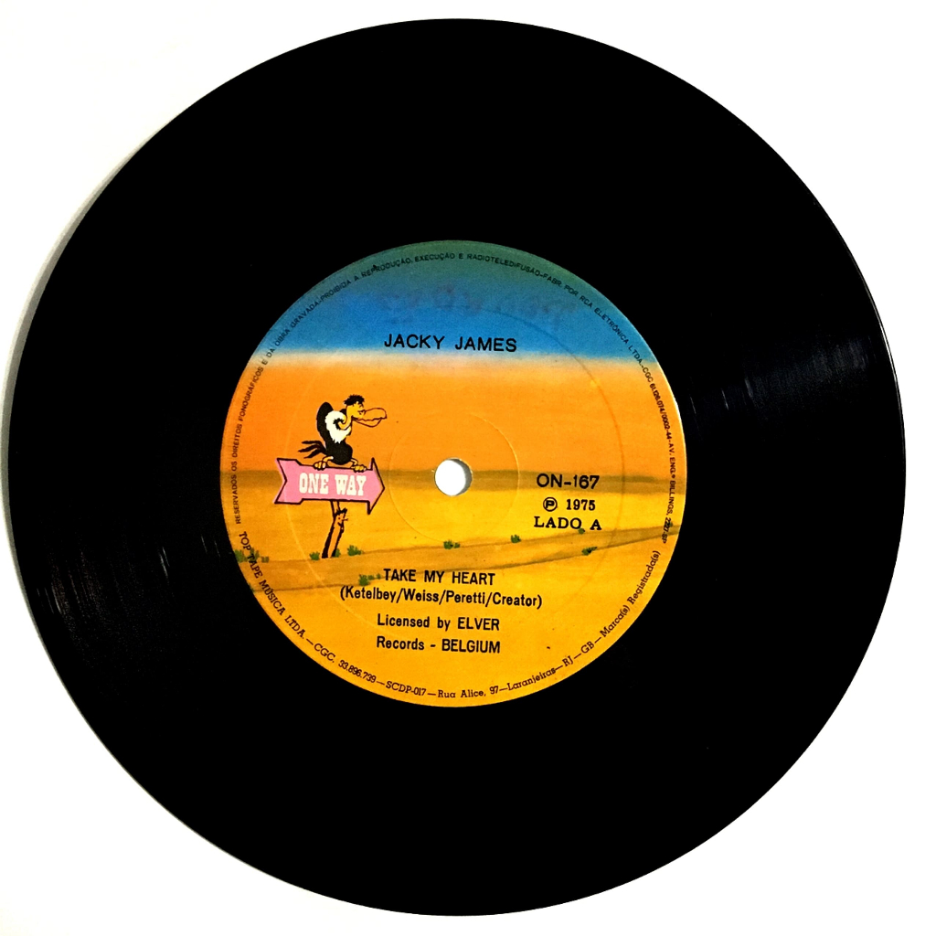 EP - Vinil - Compacto Simples - Jacky James - Take My Heart / Moving Like A Superstar