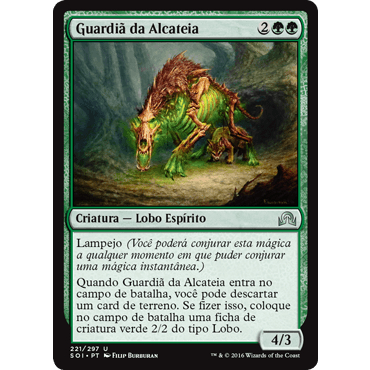Guardiã da Alcateia (Lobo / Espirito) - - Magic The Gathering