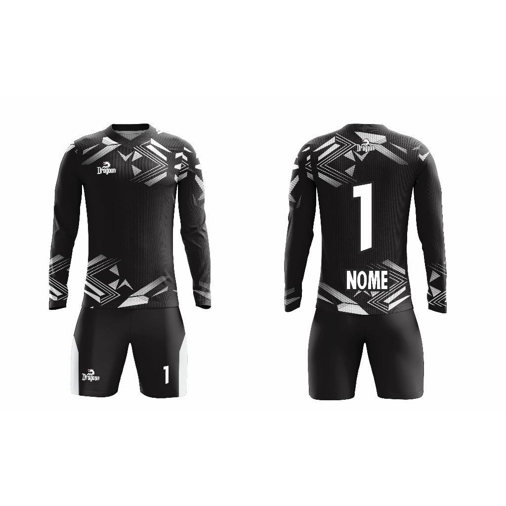 Uniforme Goleiro Futebol Lançamento Camiseta e Calção Dry Premium Nova