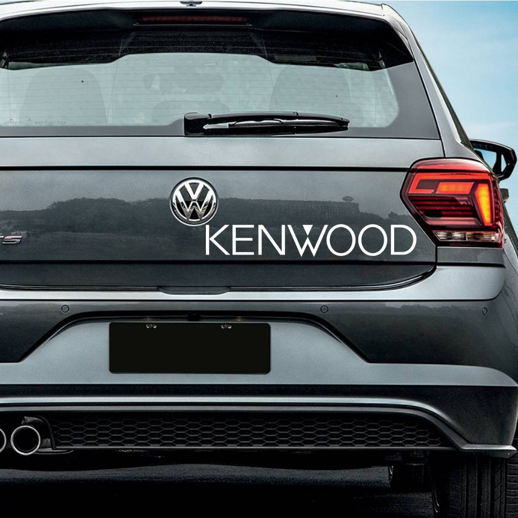 Adesivo Vidro Traseiro Kenwood Carro Rebaixado Tuning Dub Som Automotivo