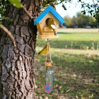 Casinha de passarinho Ninho de passarinho Casinha ninho Casinha de madeira para passarinho Abrigo passarinho Casinha pássaros livres  Casa dos pássaros em Oferta na Shopee