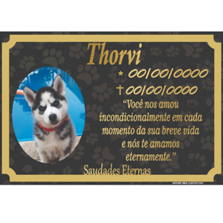 Placa de Aluminio 16x23 cm Para Jazigo Túmulo Lápide pet em Oferta na Shopee